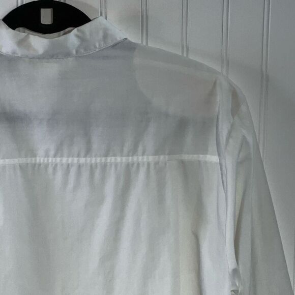 VTG Laura & Jayne Collar Button Down Blouse Women 14 White Prairie Victorian - Picture 10 of 11